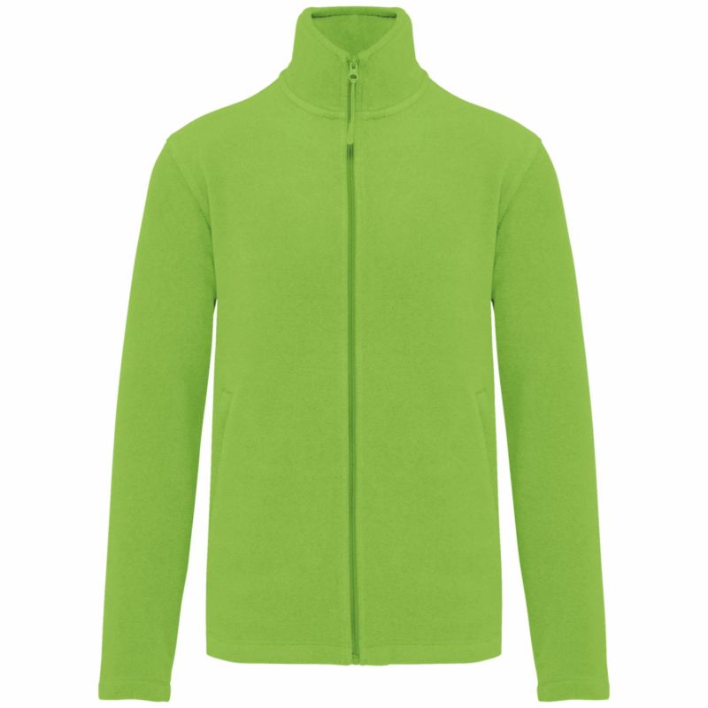 Veste micropolaire zippée homme lime