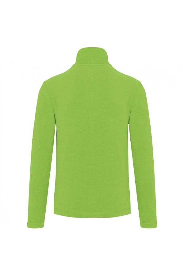 Veste micropolaire zippée homme lime – Image 2