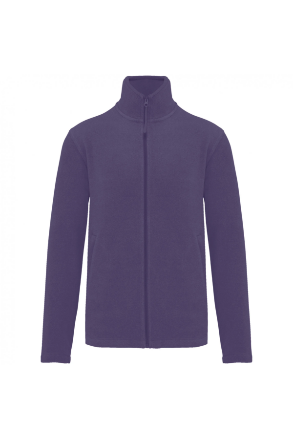 Veste micropolaire zippée homme purple