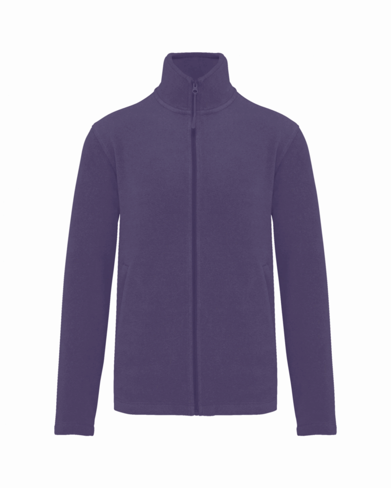 Veste micropolaire zippée homme purple