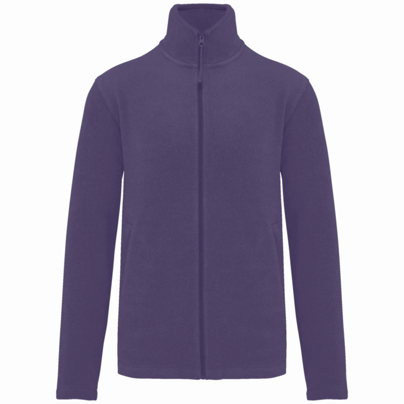 Veste micropolaire zippée homme purple