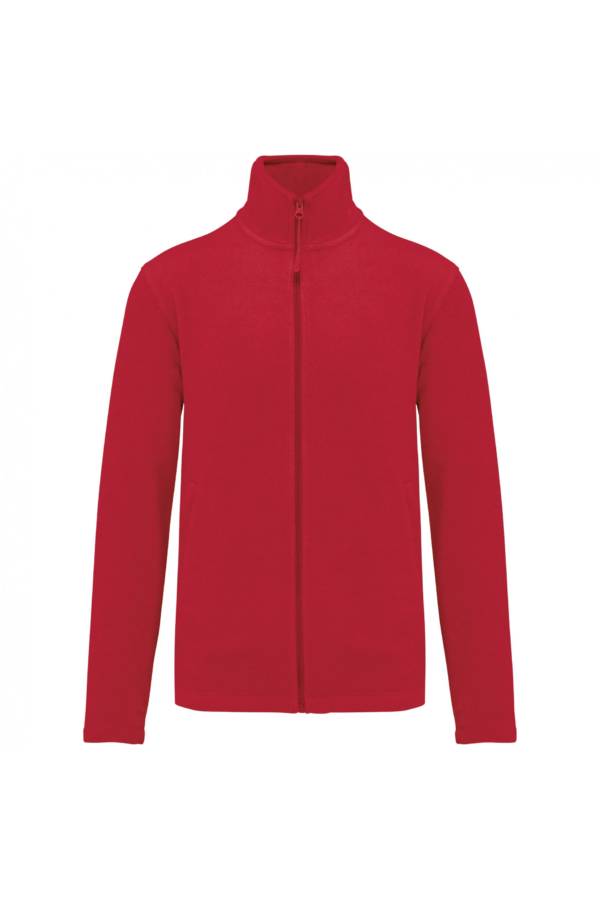 Veste micropolaire zippée homme red