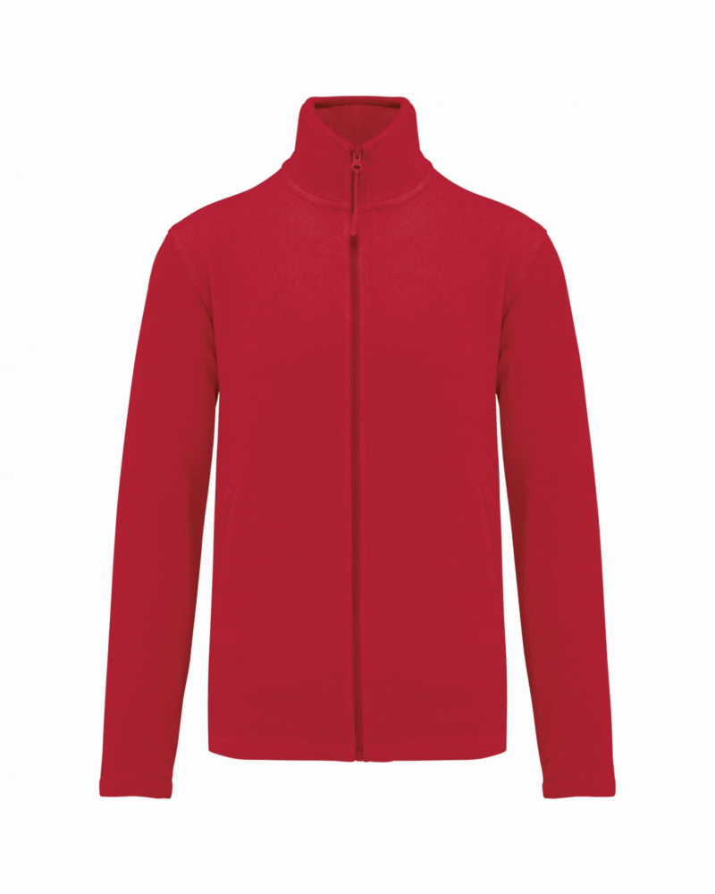 Veste micropolaire zippée homme red