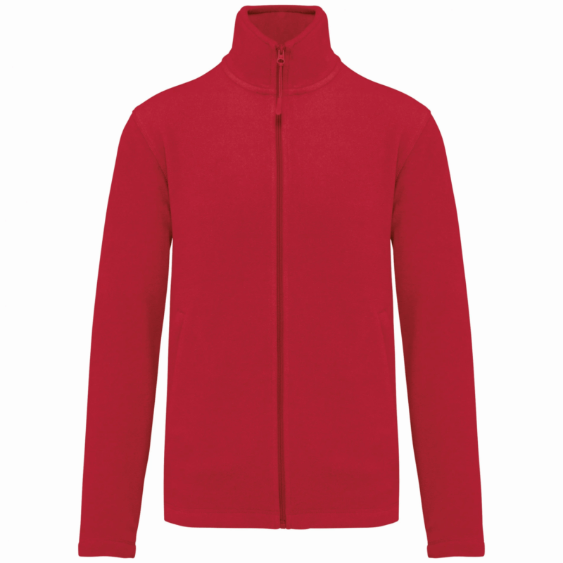 Veste micropolaire zippée homme red