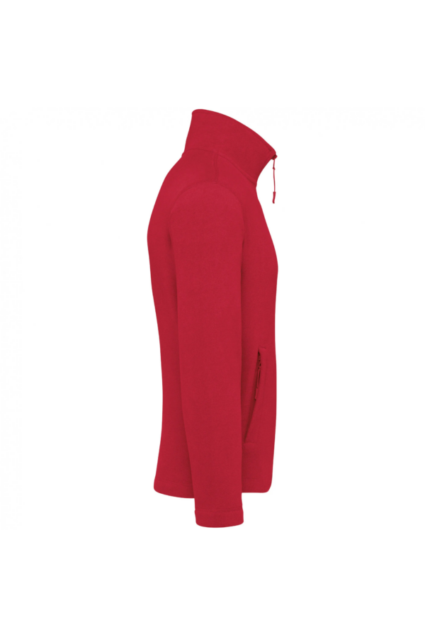 Veste micropolaire zippée homme red – Image 3