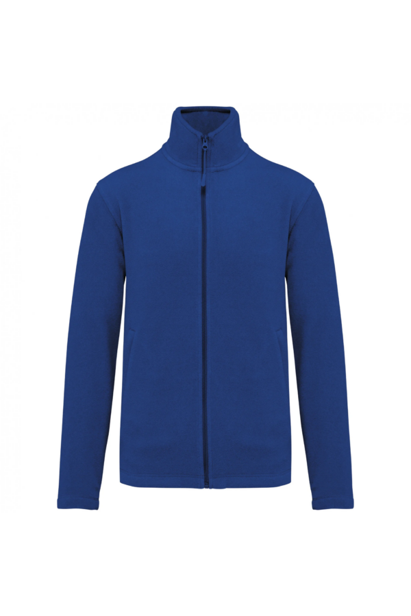 Veste micropolaire zippée homme royal blue