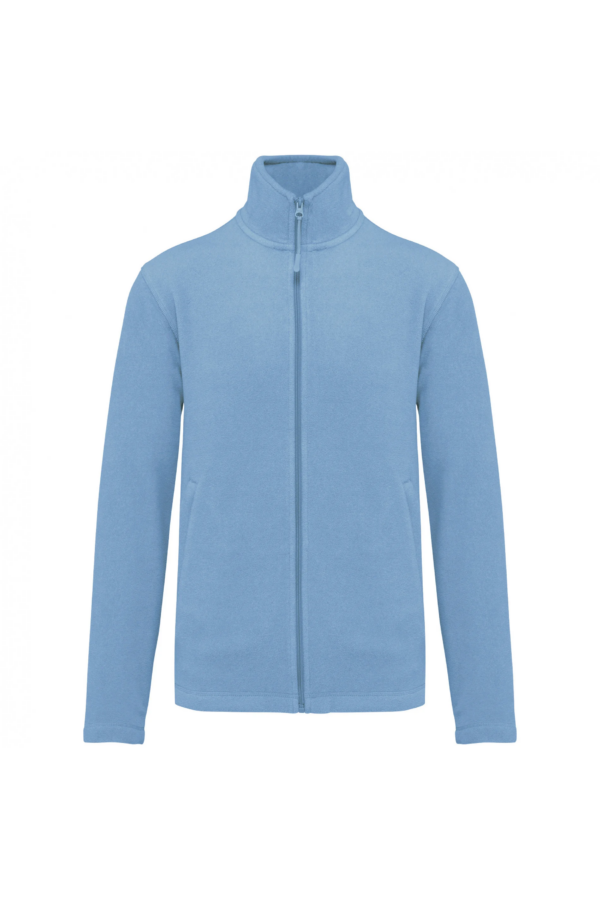 Veste micropolaire zippée homme sky blue