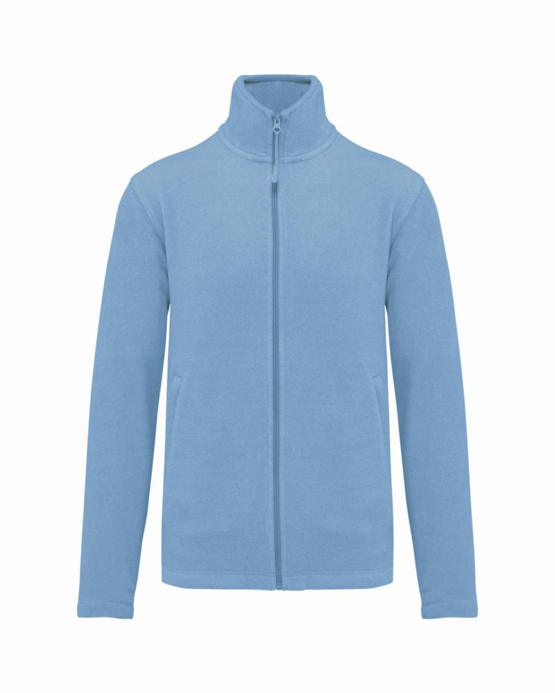 Veste micropolaire zippée homme sky blue