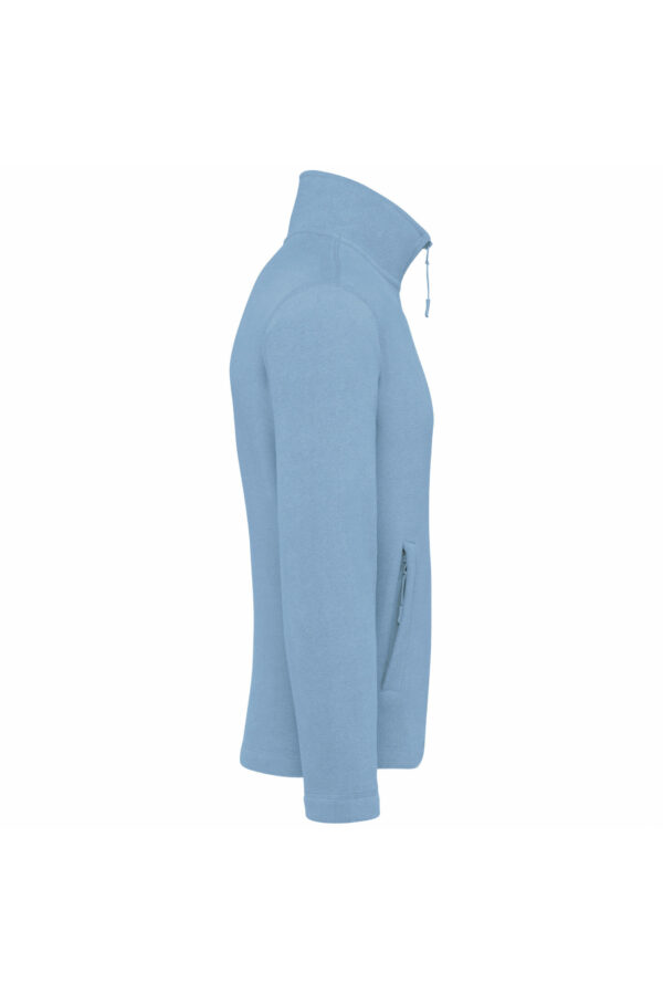 Veste micropolaire zippée homme sky blue – Image 3