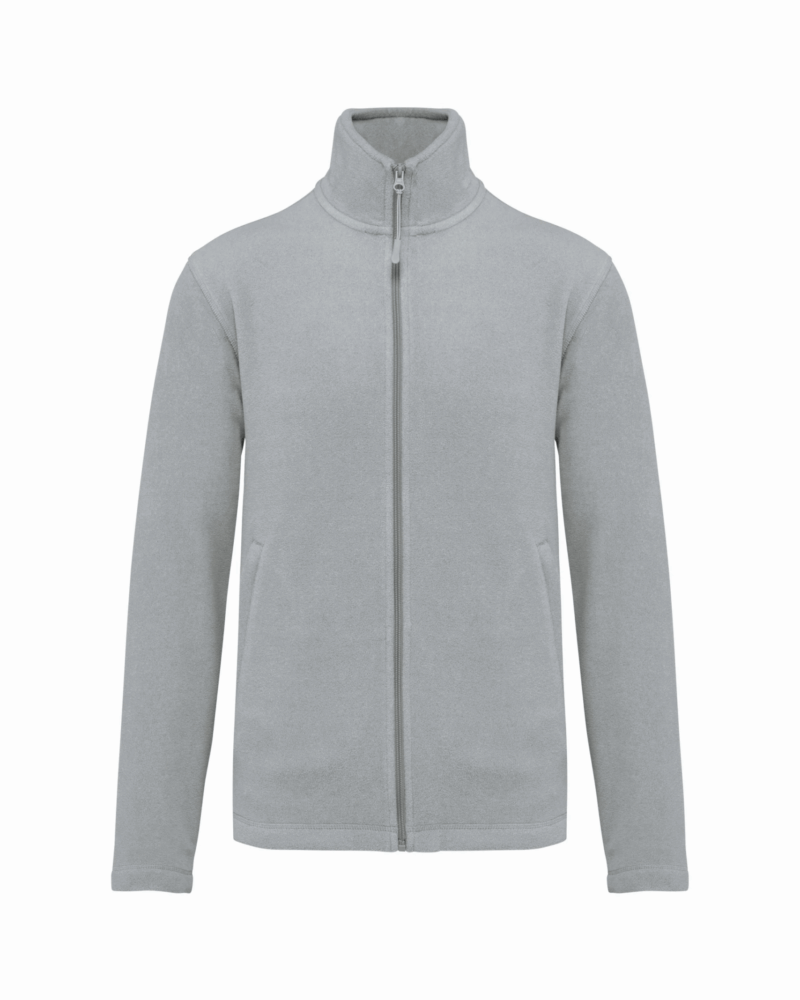 Veste micropolaire zippée homme snow grey