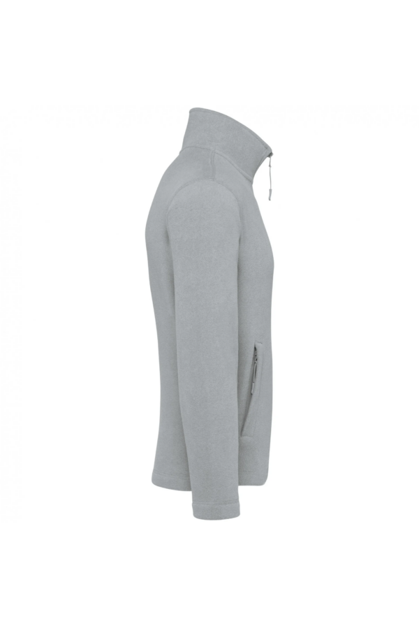 Veste micropolaire zippée homme snow grey – Image 3