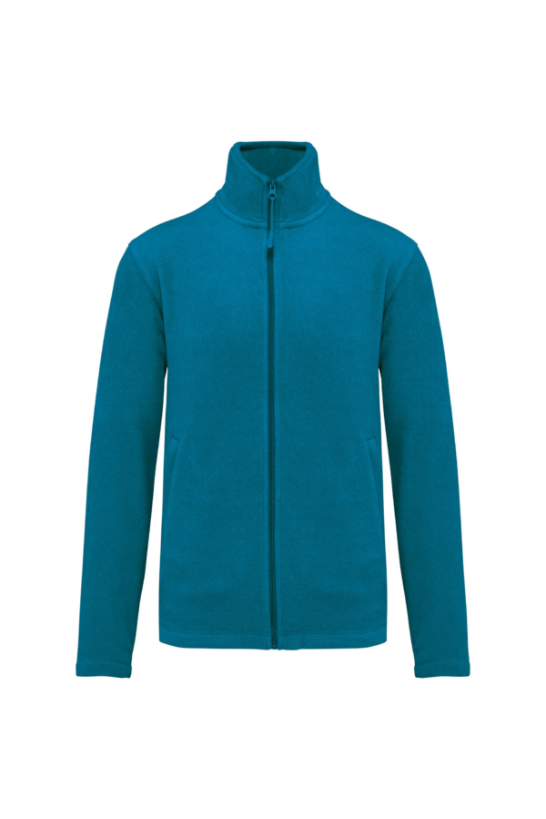 Veste micropolaire zippée homme tropical blue