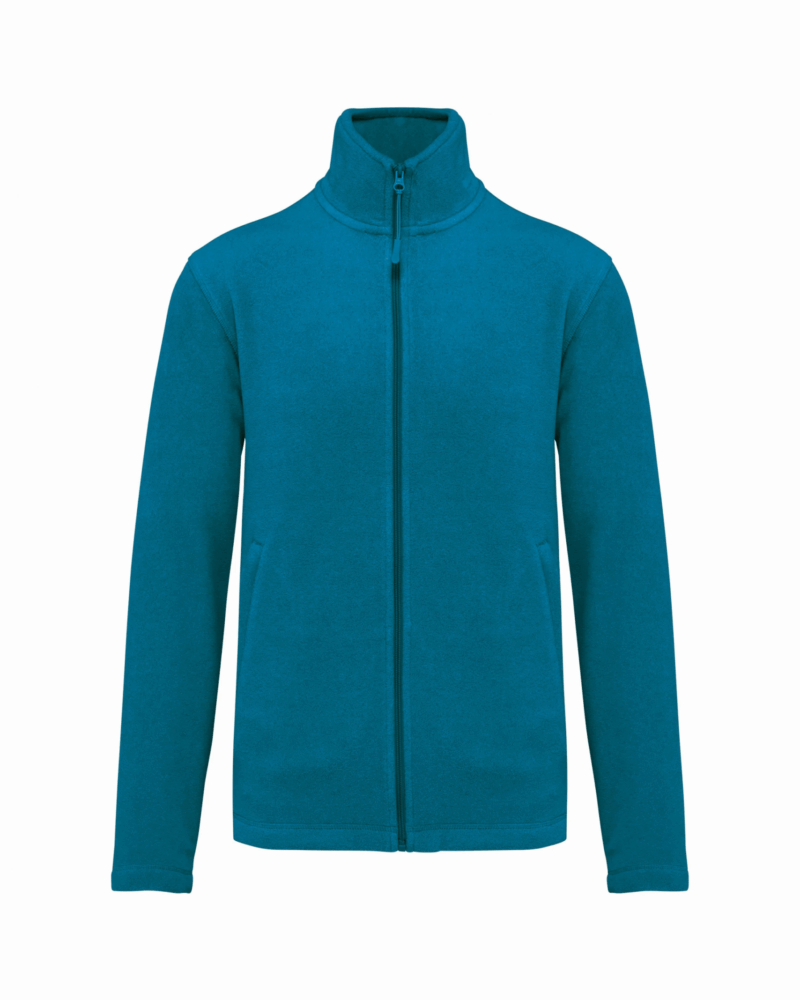 Veste micropolaire zippée homme tropical blue