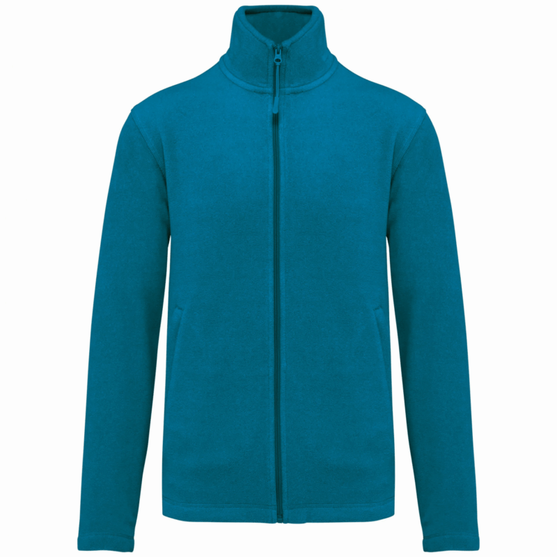 Veste micropolaire zippée homme tropical blue