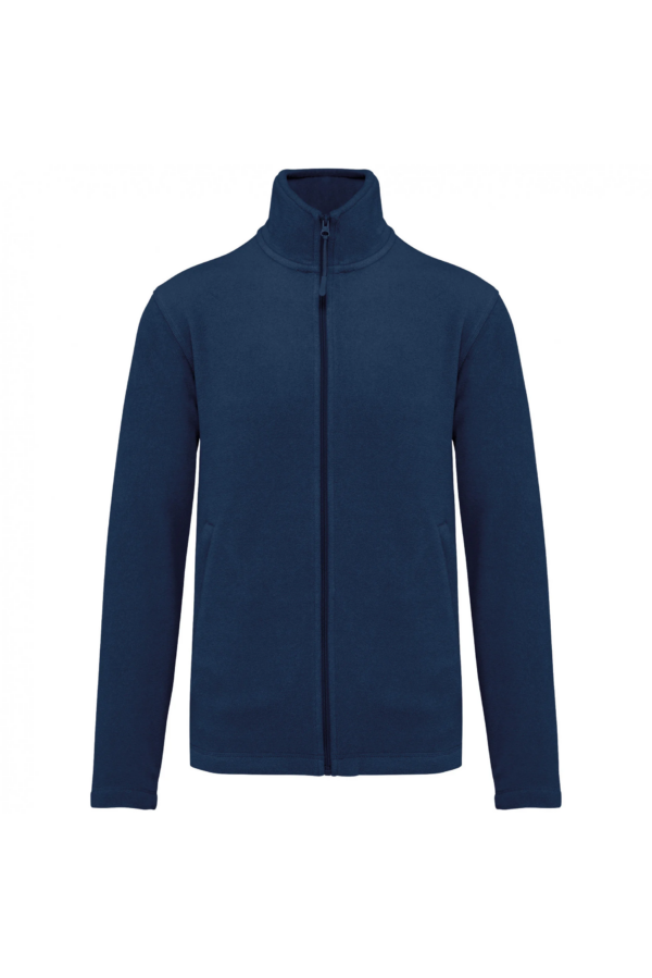 Veste micropolaire zippée homme true indigo