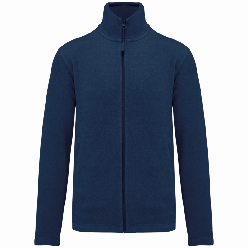 Veste micropolaire zippée homme true indigo