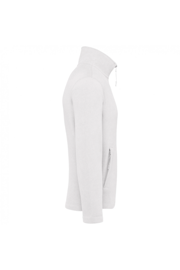 Veste micropolaire zippée homme white – Image 3