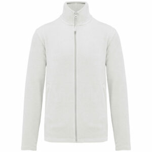 Veste micropolaire zippée homme white