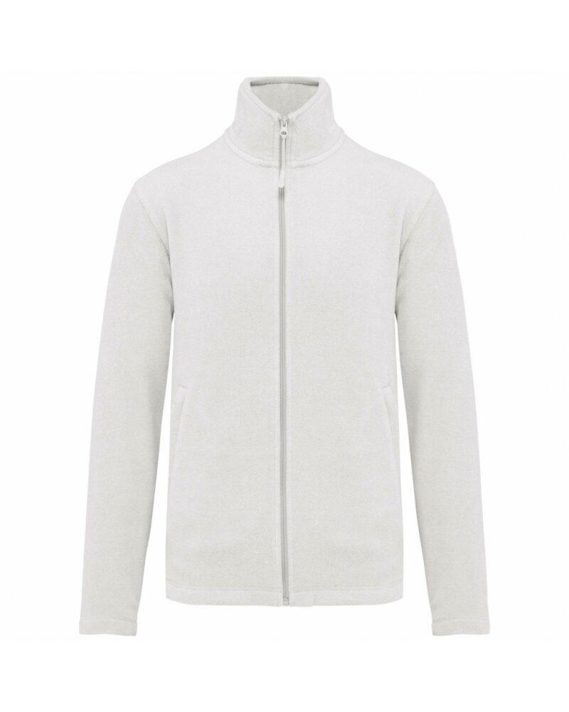 Veste micropolaire zippée homme white
