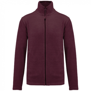 Veste micropolaire zippée homme wine