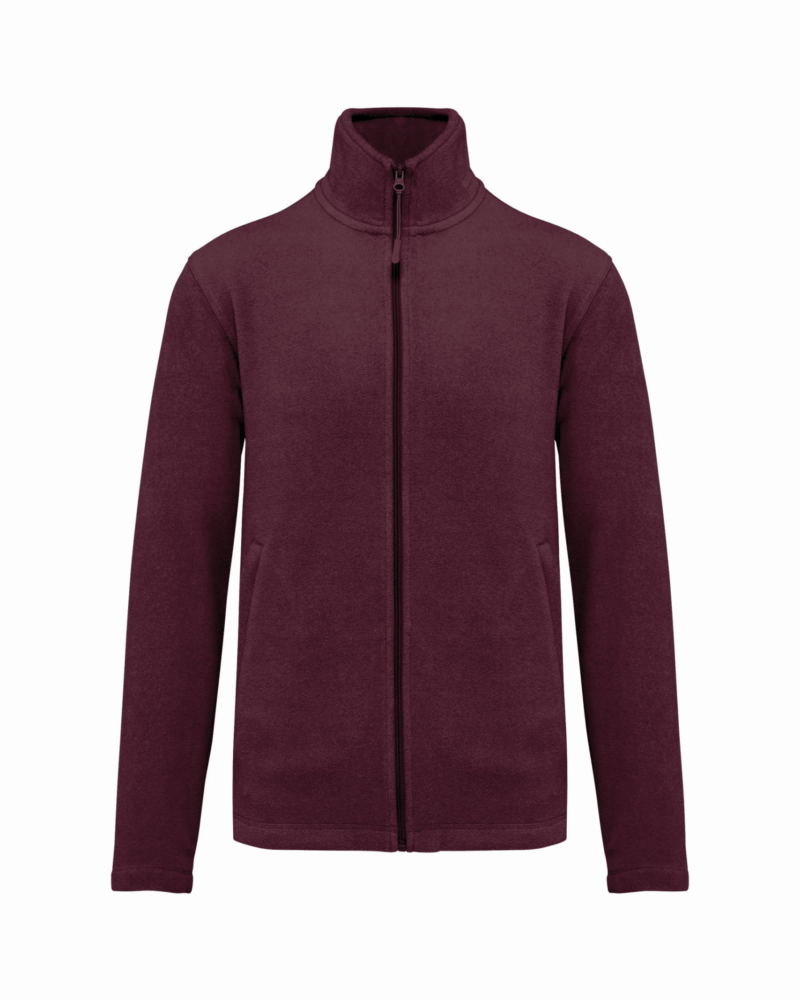 Veste micropolaire zippée homme wine