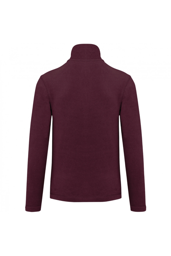 Veste micropolaire zippée homme wine – Image 2