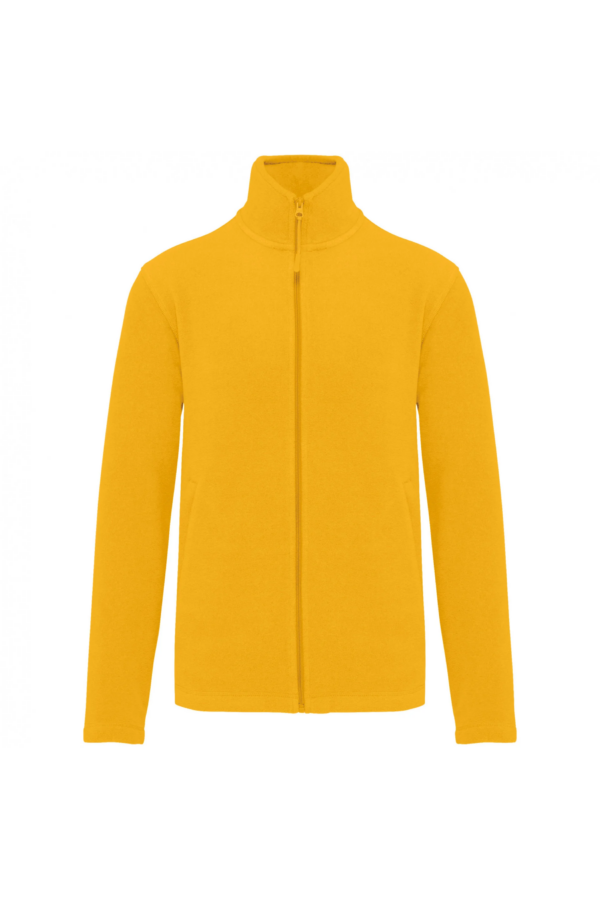 Veste micropolaire zippée homme yellow