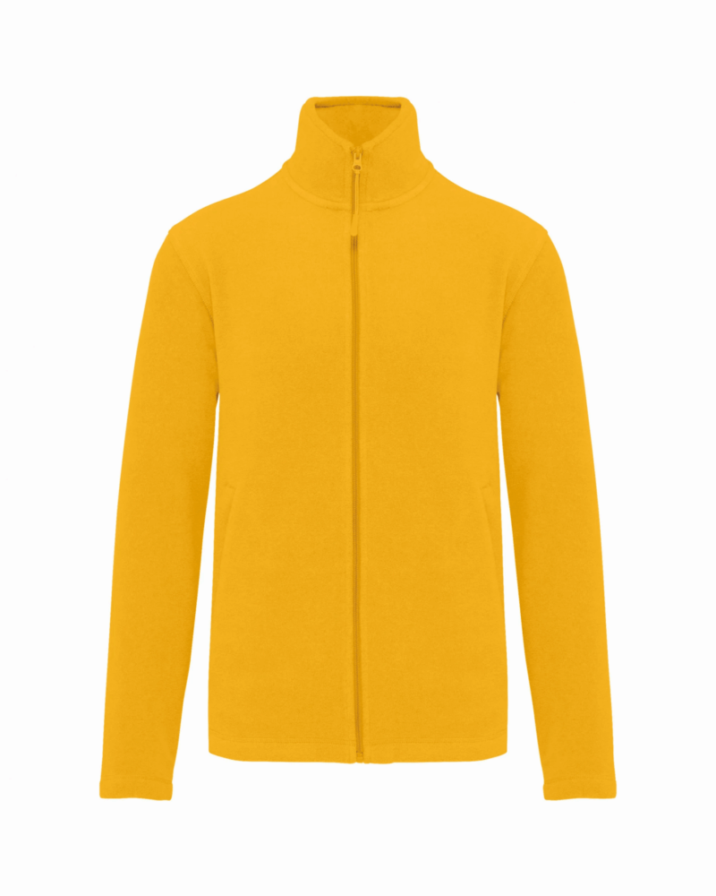 Veste micropolaire zippée homme yellow