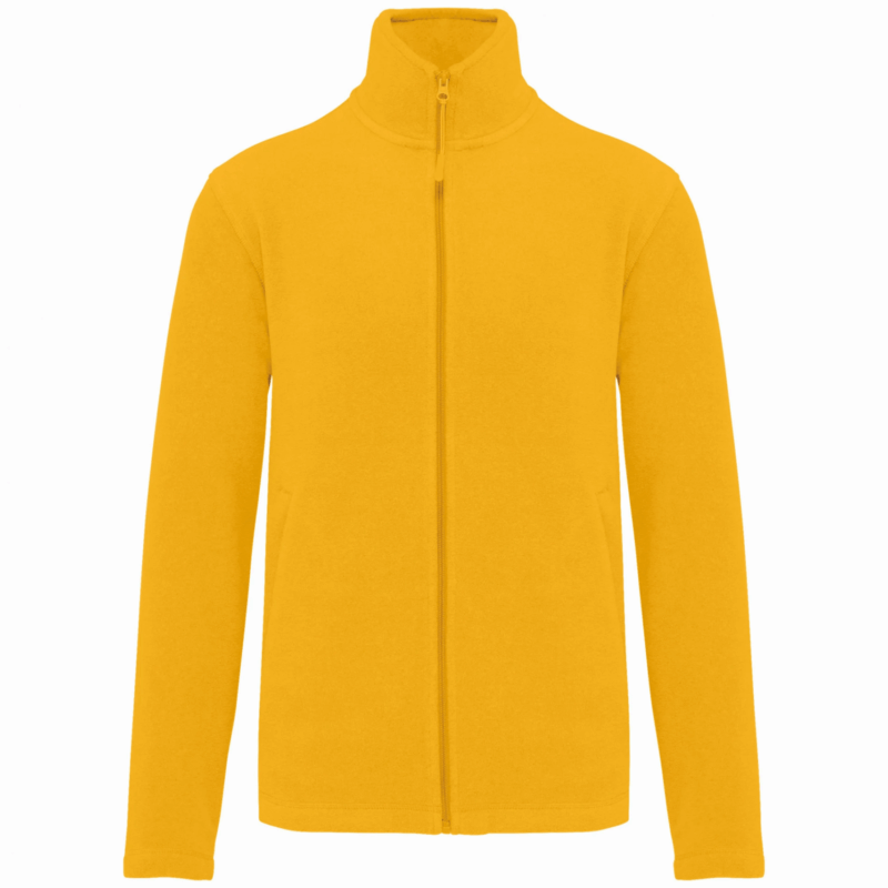 Veste micropolaire zippée homme yellow