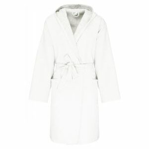 Peignoir de bain à capuche Bio white