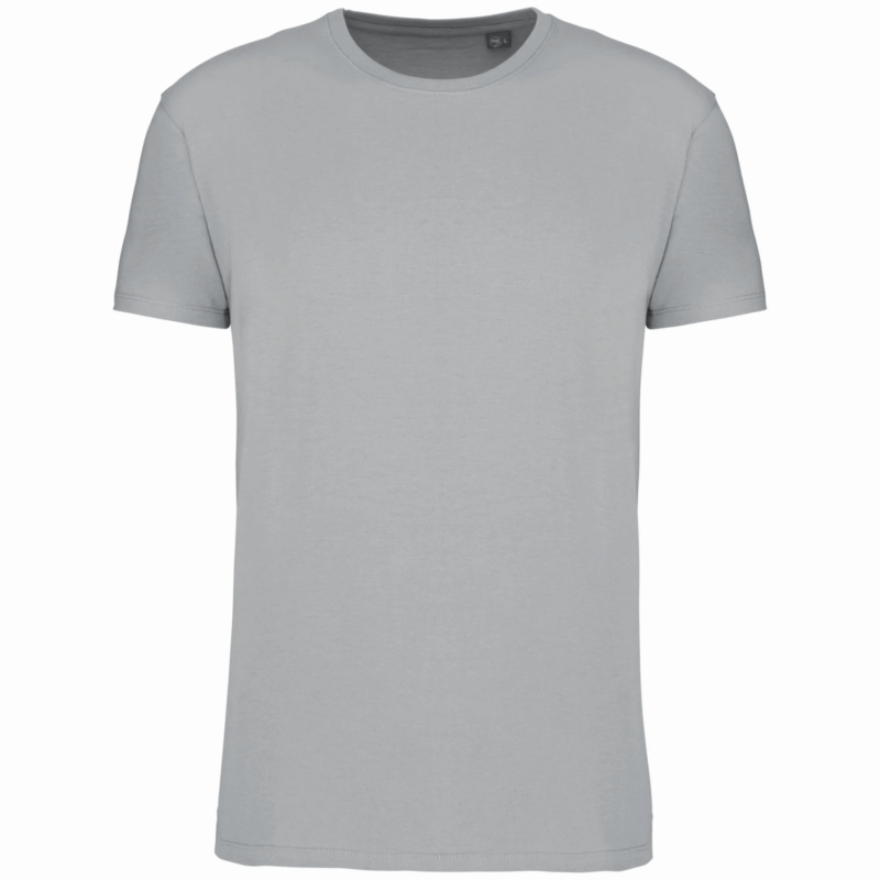 T-shirt Bio col rond homme snow grey