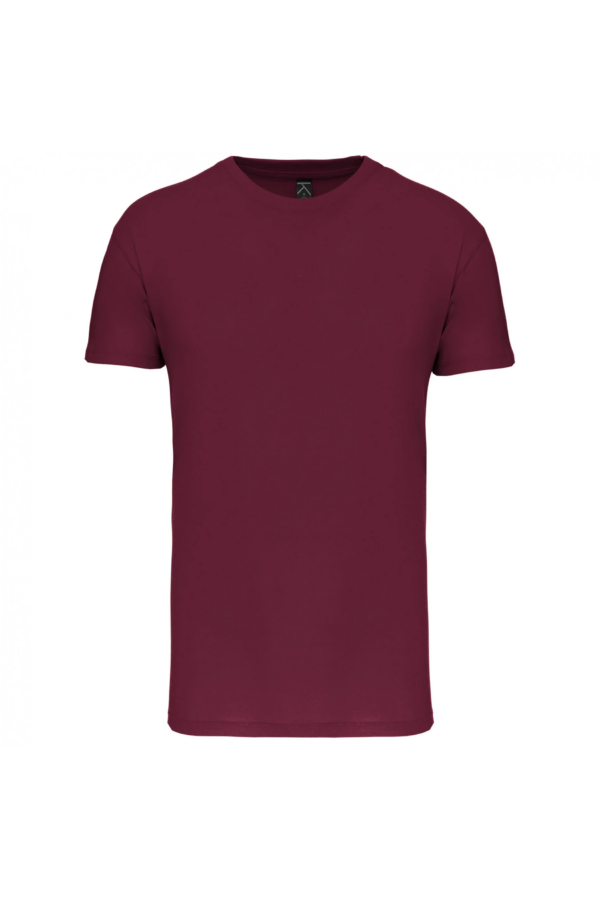 T-shirt Bio col rond homme wine