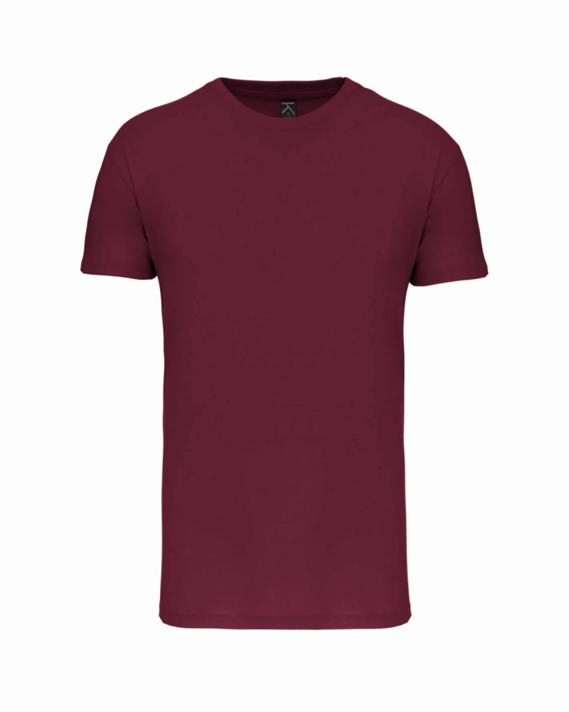 T-shirt Bio col rond homme wine