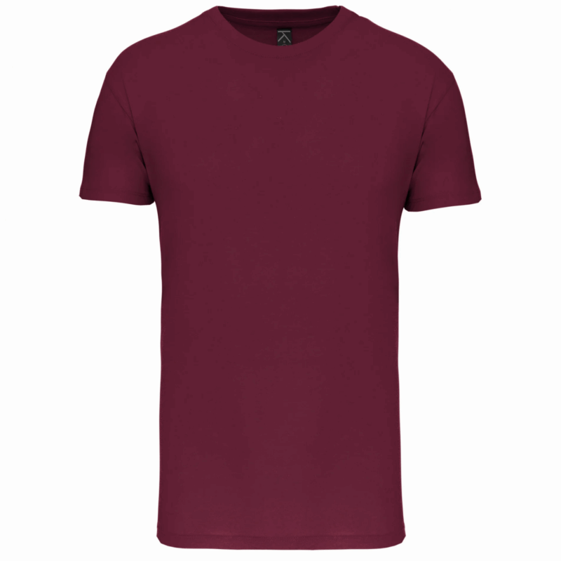 T-shirt Bio col rond homme wine