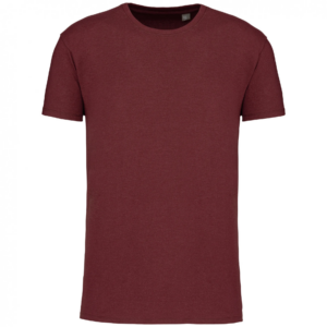 T-shirt Bio col rond homme wine heather