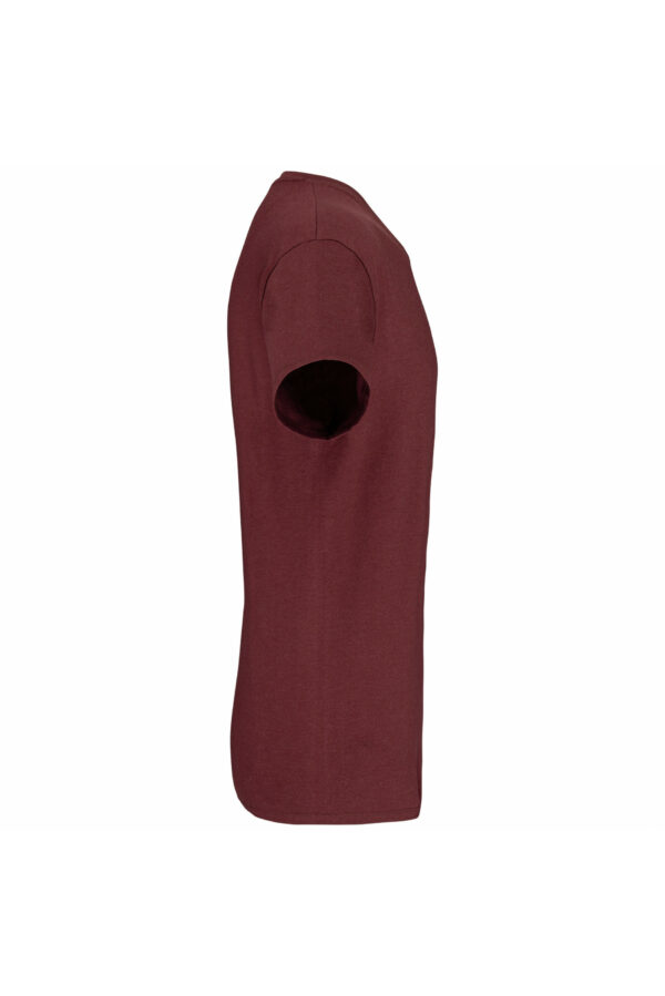 T-shirt Bio col rond homme wine heather – Image 3