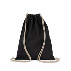 Sac à dos recyclé à cordon coulissant black night