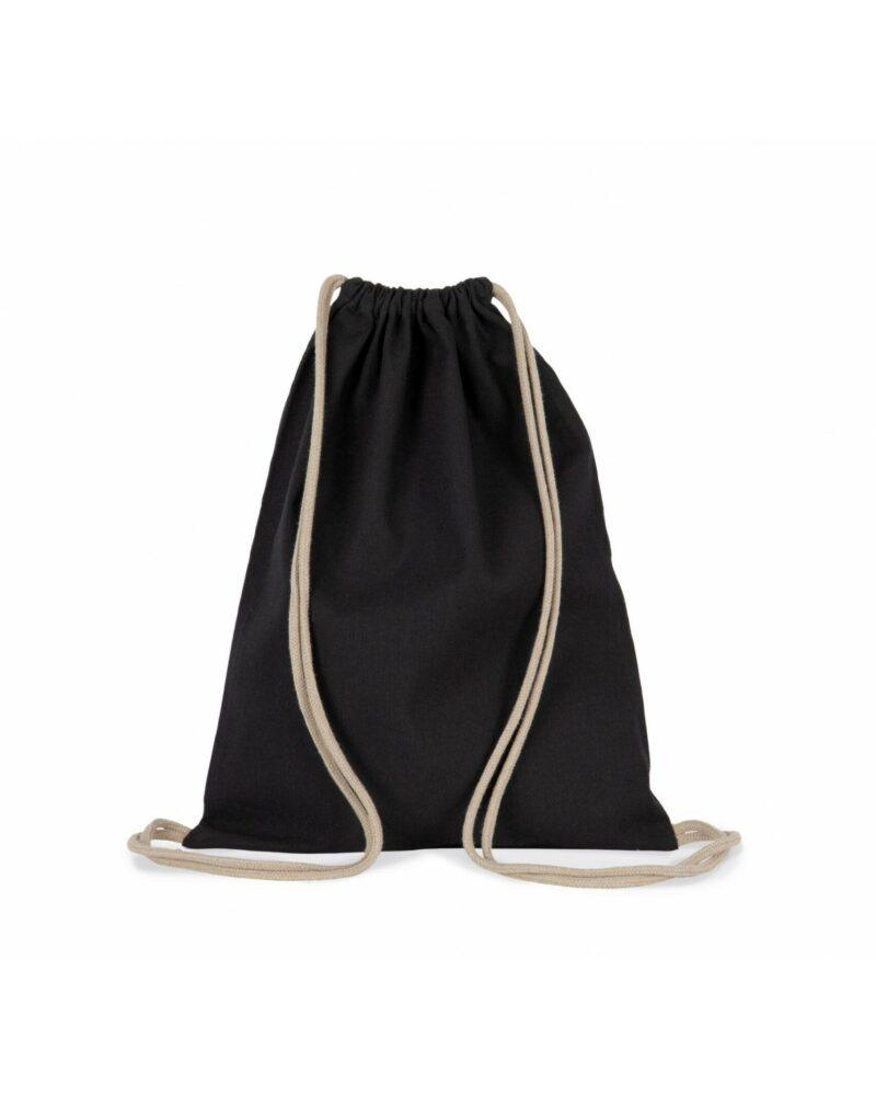 Sac à dos recyclé à cordon coulissant black night