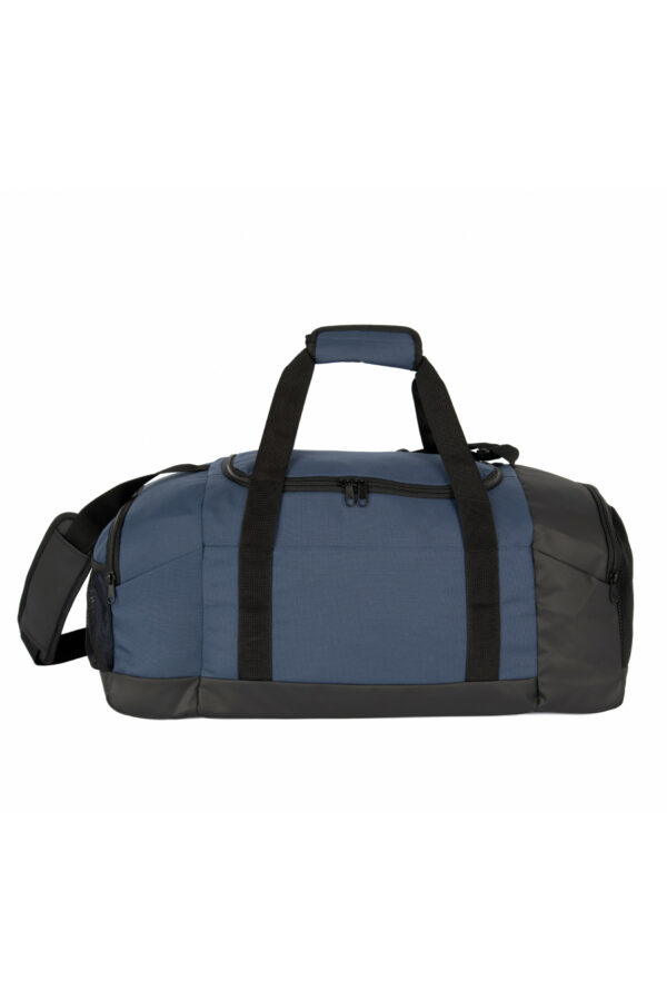 Sac de sport recyclé avec double compartiment latéral deep blue/black