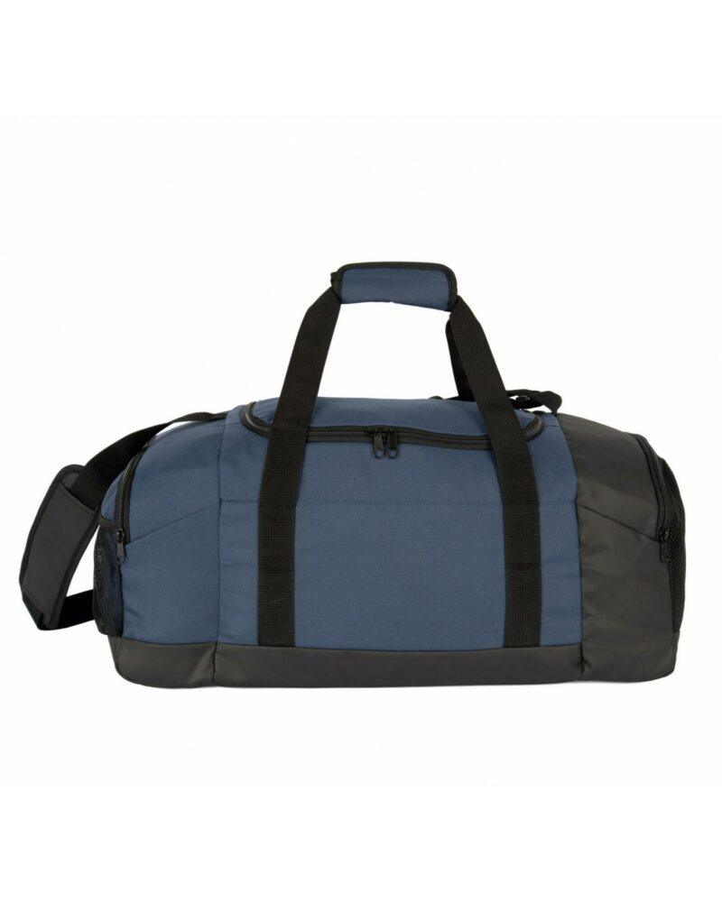 Sac de sport recyclé avec double compartiment latéral deep blue/black