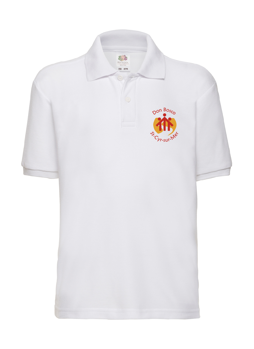 Polo Blanc Manches Courtes Enfant Don Bosco