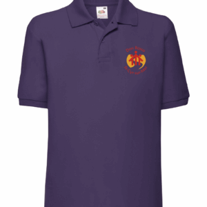Polo Violet Manches Courtes Enfant Don Bosco