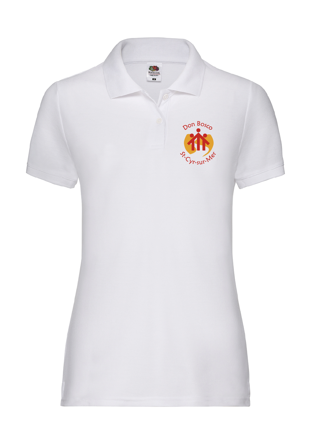 Polo Blanc Manches Courtes Femme Don Bosco