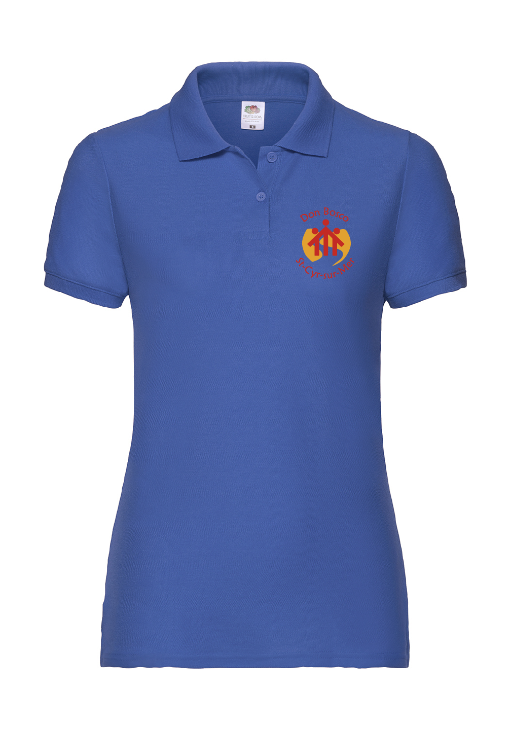 Polo Royal bleu Manches Courtes Femme Don Bosco