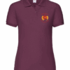 Polo Bordeau Manches Courtes Femme Don Bosco