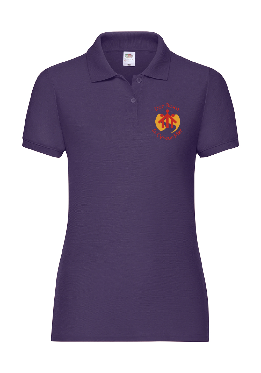 Polo Violet Manches Courtes Femme Don Bosco