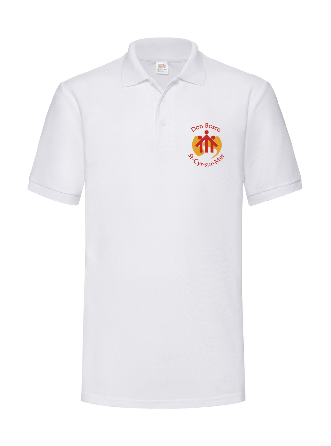 Polo Blanc Manches Courtes Homme Don Bosco