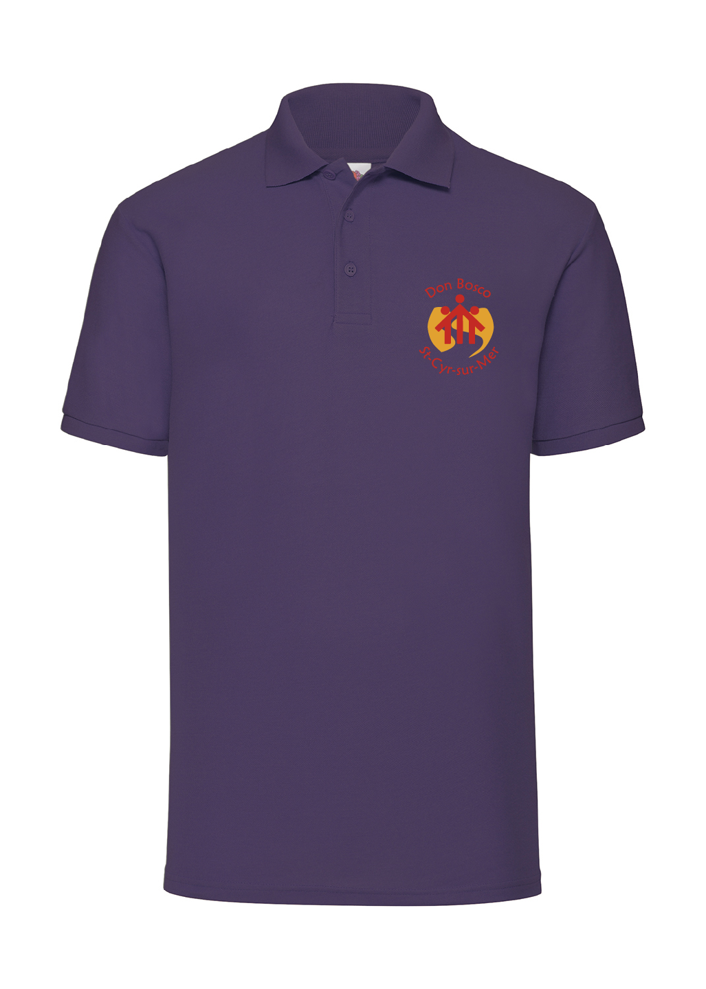 Polo Violet Manches Courtes Homme Don Bosco