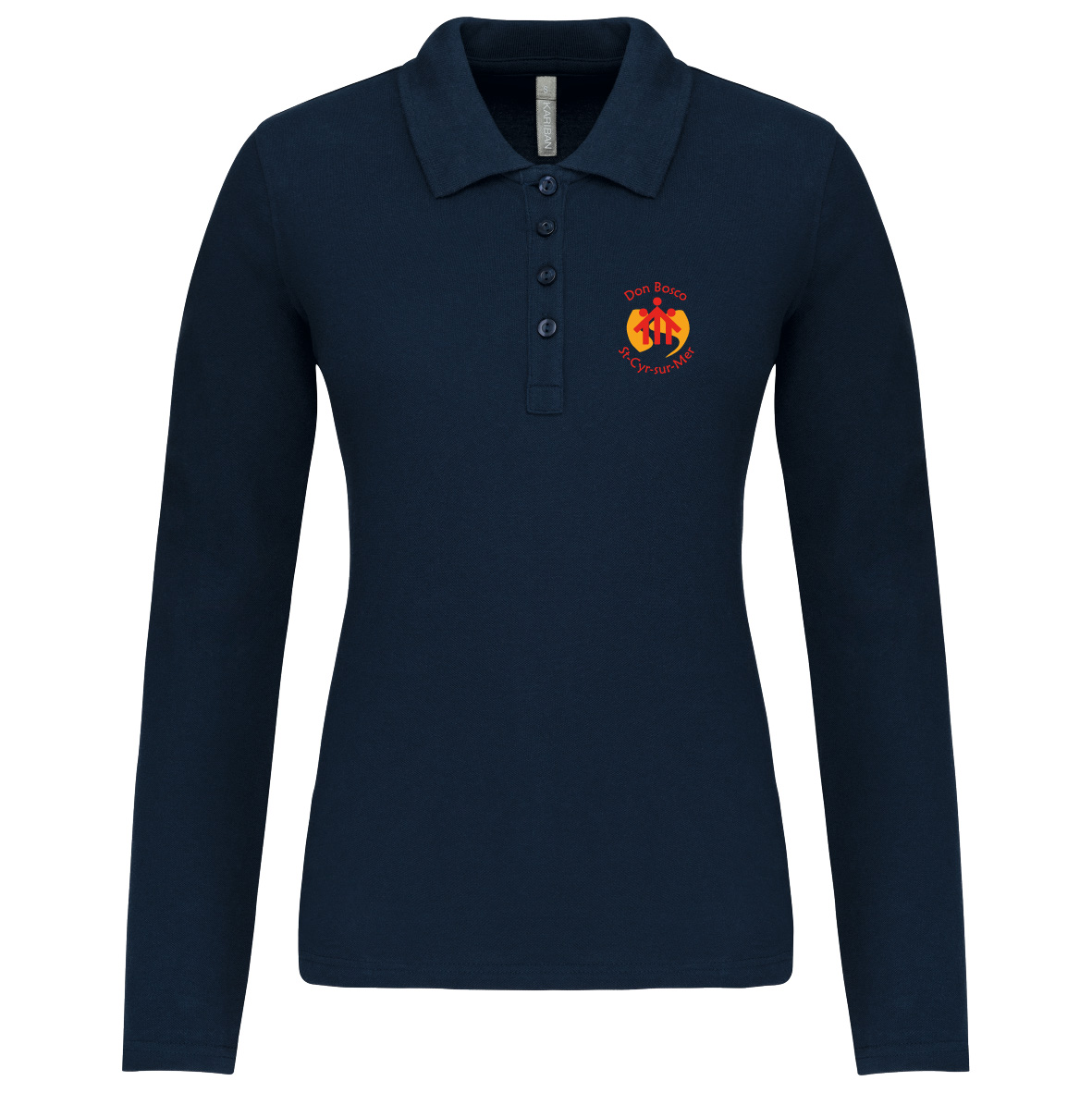 POLO MANCHES LONGUES FEMME DON BOSCO NAVY