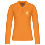 POLO MANCHES LONGUES FEMME DON BOSCO ORANGE